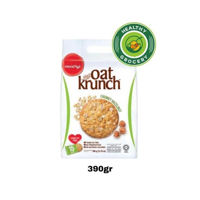 Snack- Munchy'S Oat Krunch Chunky Hazelnut 390Gr Munchys
