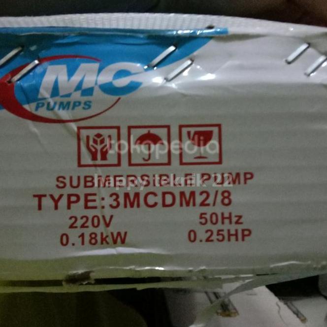 Pompa Satelit /Pompa Submersible Nasional Mc 3" 0,25 Hp