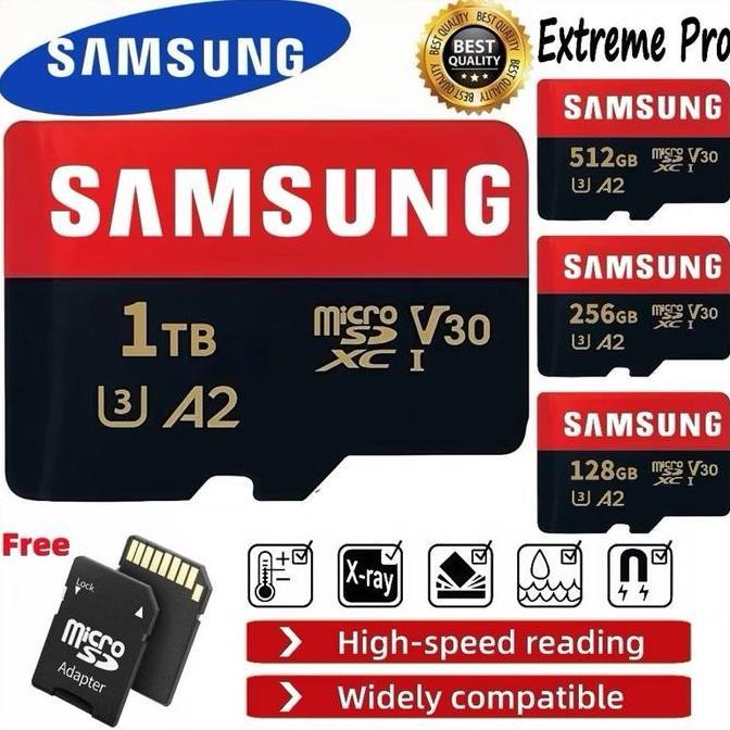 Micro SD Samsung 1TB 512GB 256GB 128GB Kartu Memori Samsung Ultra Micro Card