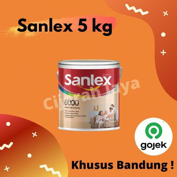 Kael- Cat Tembok Sanlex 6000 5Kg Ll Paint Merk Sanlex