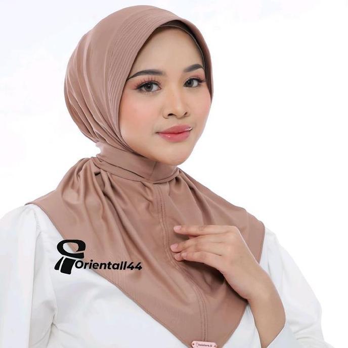 Scarf- Ental44 Hijab Bergo Instan Inner Winter Pet Jersey / Jilbab Winter Inner Pad Busa Bergo Jerse