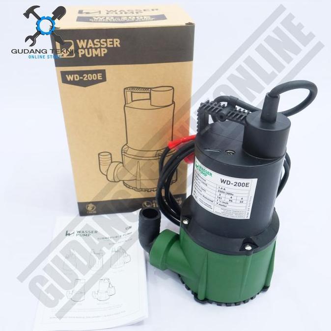 NIKIFOROV Pompa Air Celup WASSER WD200E / Pompa Celup Air Bersih WASSER WD 200