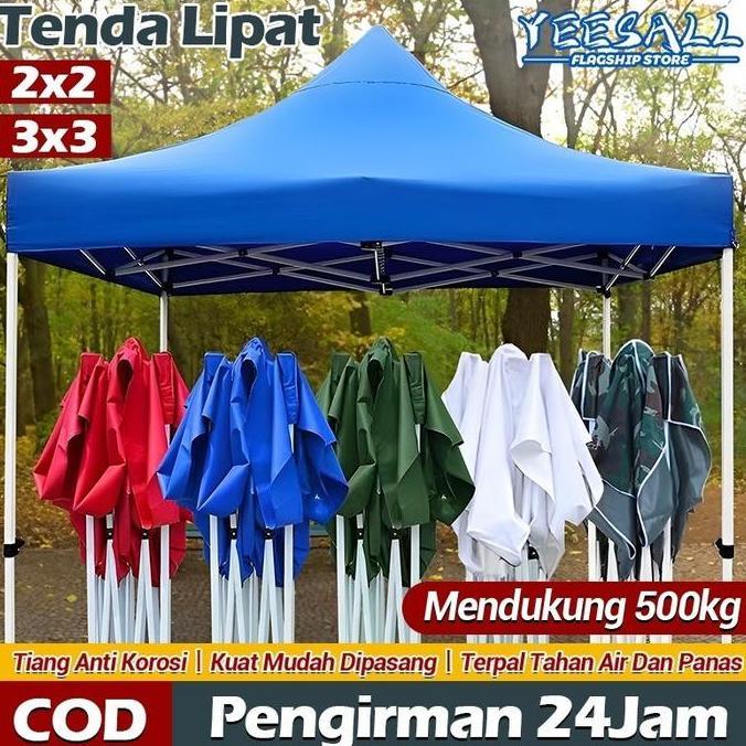 Tenda Lipat 3X3 2X2 Tenda Jualan Tenda Bazar Outdoor Tenda Gazebo 1200D Tenda Dagang Otomatis