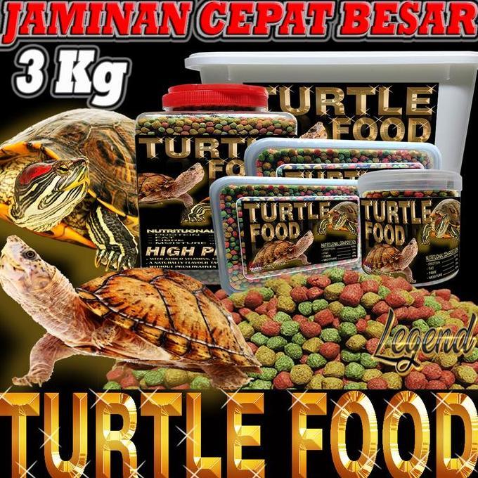 Deepanim- 3Kg Makanan Kura Kura Res Brazil Ambon Pelet Turtle Damer Damput Monbi