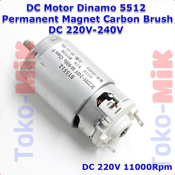 DIY DC MOTOR DINAMO RS-5512 5512 DC 220V-240V TORSI BESAR KECEPATAN TINGGI MESIN BLENDER DIY MINI SP