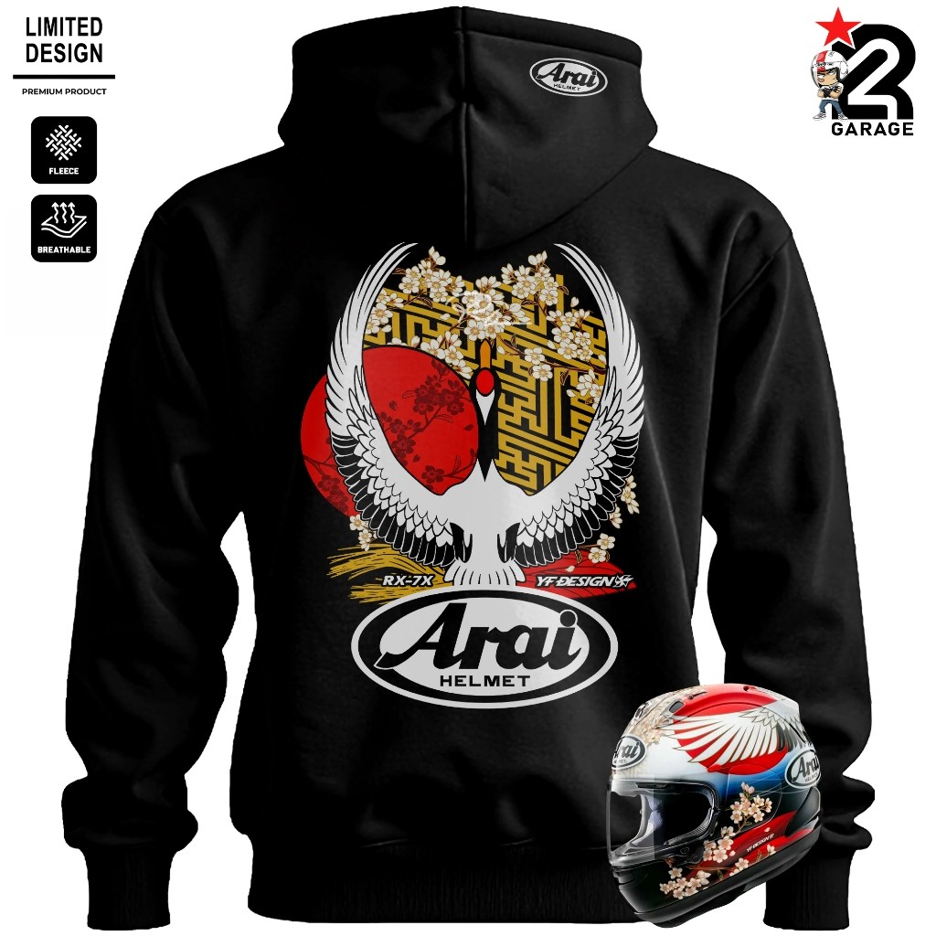 RACELINE | Hoodie Premium Pria Wanita Bahan CVC Fleece Jaket Tebal Sweater Motor Pakaian Unisex Stre