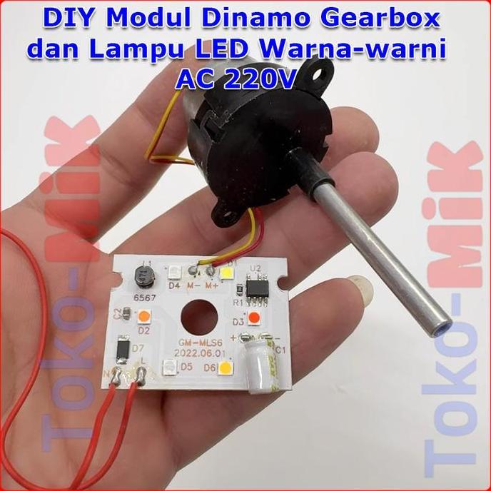 DIY MINI DINAMO AC 220V MOTOR GEAR BOX GEARBOX SPEED REDUCTION GIGI REDUKSI KECEPATAN RENDAH TORSI T