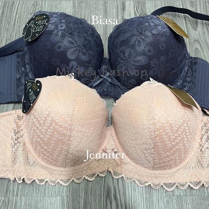 Roin - 1Pcs Bra Tally Kait 6 Kawat Busa Tipis Renda Cup D Jumbo 7391 7392 Bra Nyaman