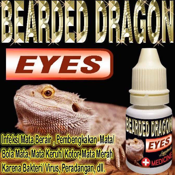 Deepanim- Bearded Dragon Eyes Obat Tetes Mata Reptile Infeksi Berair Merah Bengkak Berselaput Tertut