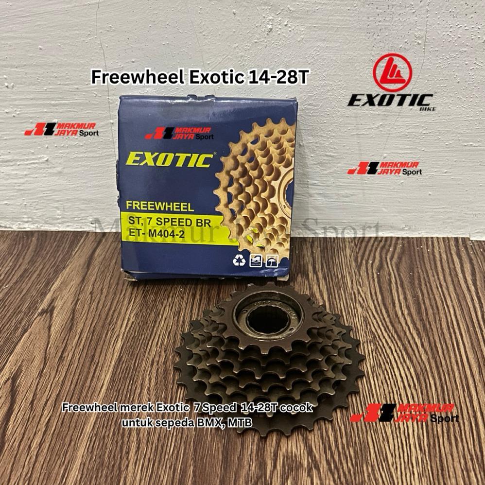 Freewheel Gear Gir Susun Belakang Sepeda 7 Speed Drat Ulir Exotic MTB Federal Lipat Balap gear seped