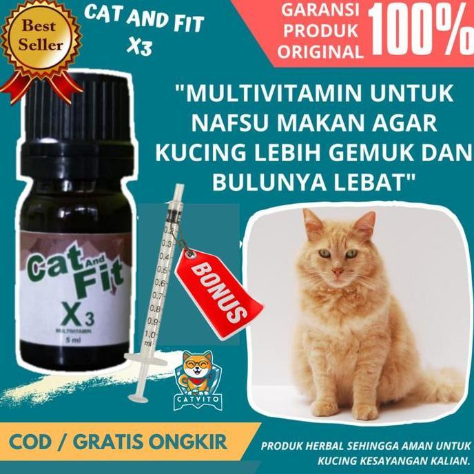 Gato - Vitamin Kucing Cat And Fit X3 Multivitamin Terbaik Kucing