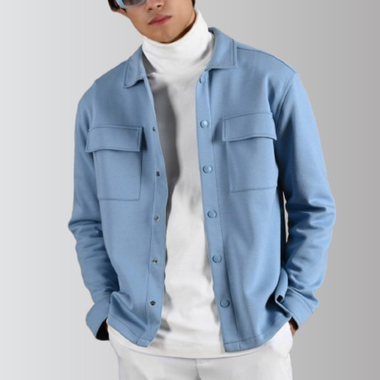 Shacket Jacket Fleece Tebal /Jacket Pria Fleece
