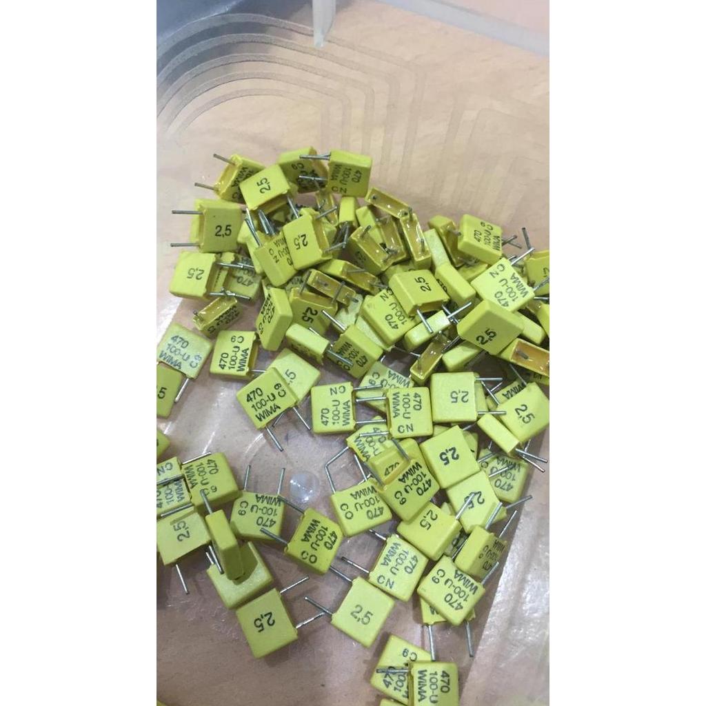 WIMA 470PF 100V CAPACITOR WIMA 470PF WEK99