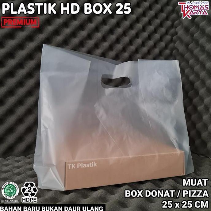 HARGA DISC - Kantong Plastik 33x45 Untuk Box Pizza Box Brownies Box Donat Ukuran 25x25 Isi 50 Pcs