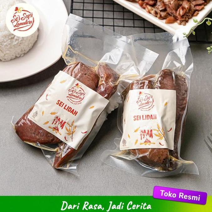 Welz- Sei Lidah Sapi 500Gr | Daging Lidah Sapi Asap | Sei Sapi Lamalera | Halal