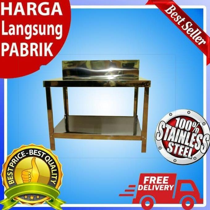 Meja Kompor Stainless Stell Serbaguna Merk Metalco MT2