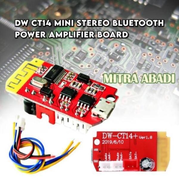 Dw-Ct14 Mini Stereo Bluetooth Power Amplifier Board