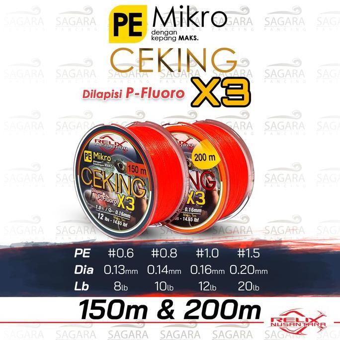 Senar PE Ceking 150 Meter | 200 Meter PE Relix Nusantara PE Ultra Light Diskon