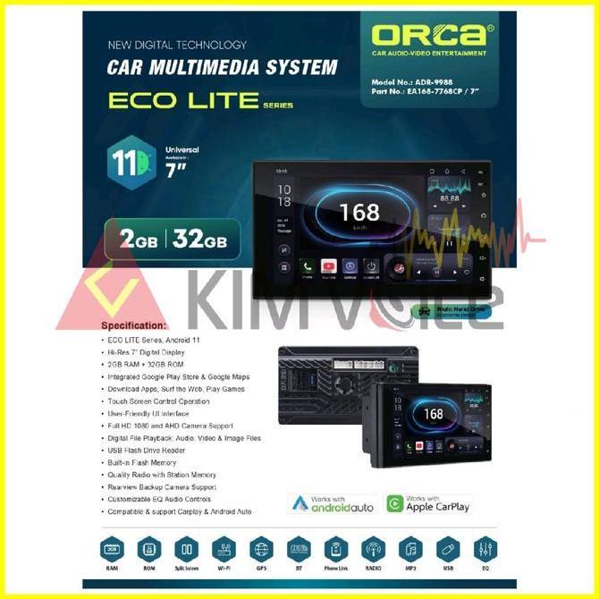 Head Unit Android Orca Eco Lite 7inch terlaris