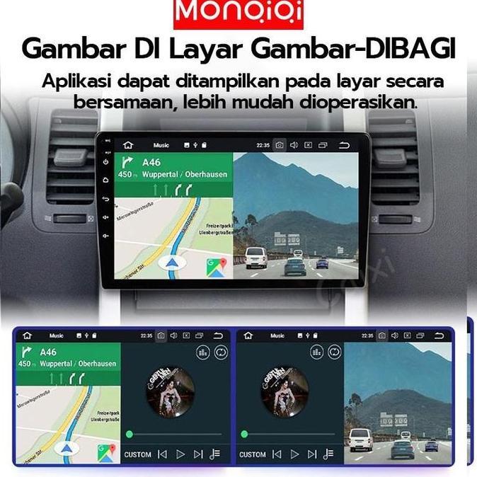 Monqiqi With Cooling System4G+32G Ips Screen Head Unit Android 7/9/10 Inch Car Android 13 Navigasi U