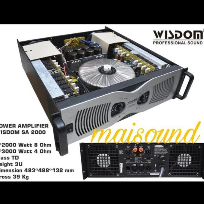 POWER AMPLIFIER WISDOM SA2000 ORIGINAL POWER WISDOM SA 2000 terlaris