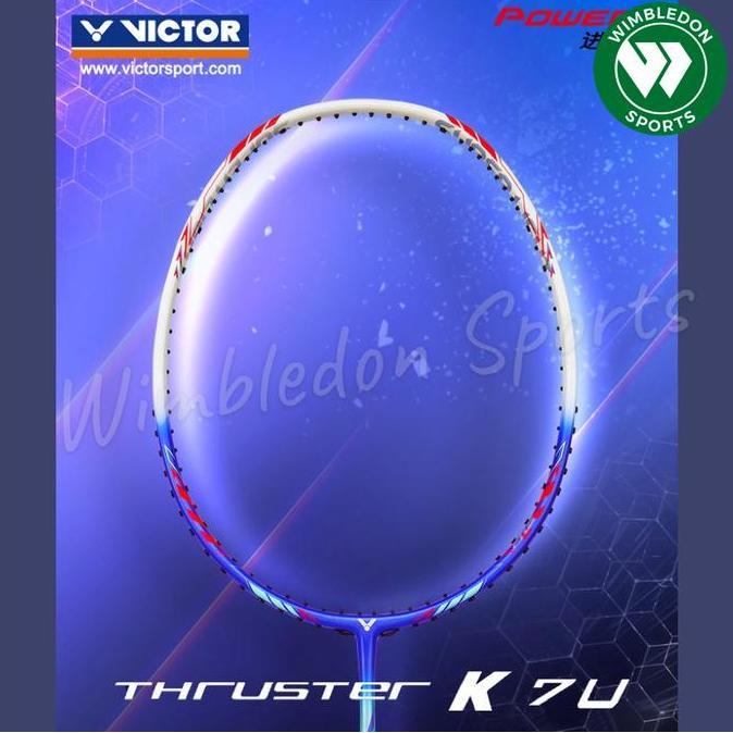 VIRALL RAKET BADMINTON VICTOR THRUSTER K 7U F / RAKET VICTOR TK-7U F ''