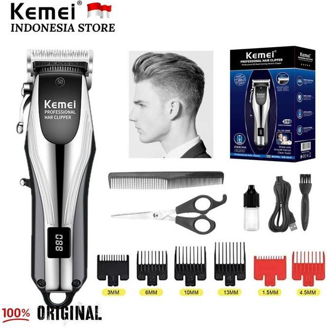 KEMEI HAIR CLIPPER PROFESSIONAL KM-2619 GROOMING KIT ALAT CUKUR RAMBUT MESIN CUKURAN KEMEI KM 2619