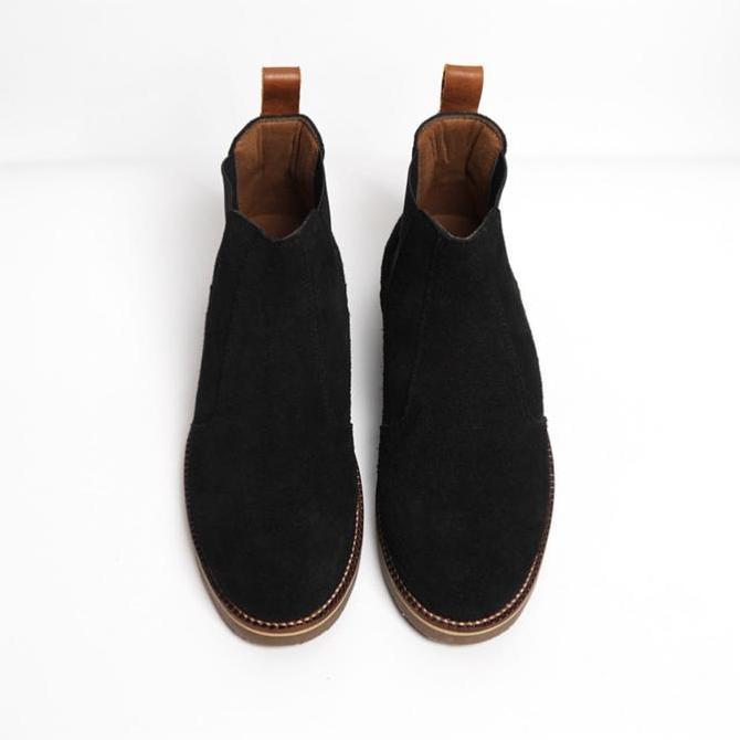 Caw- Hhty Black Suede Chelsea Boots (Limited)