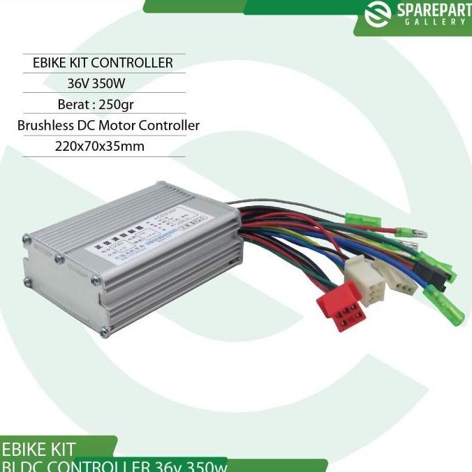 CONTROLLER EBIKE KIT BLDC 36V 350W