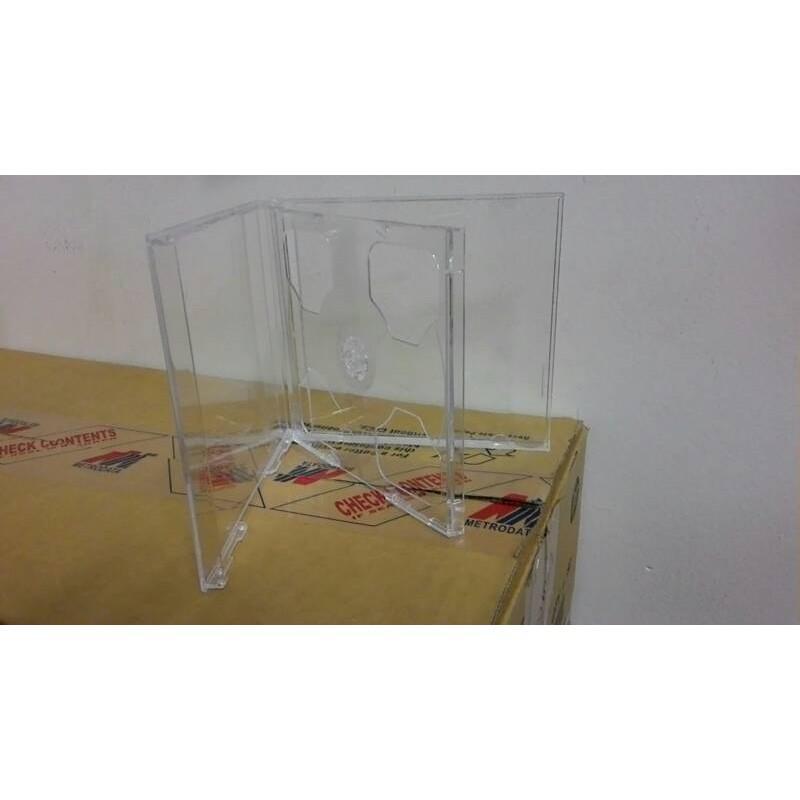 Casing Cd Case Dvd Kotak Cd Single Transparan Untuk 1 Cd Mika Tebal Jewel Dvd