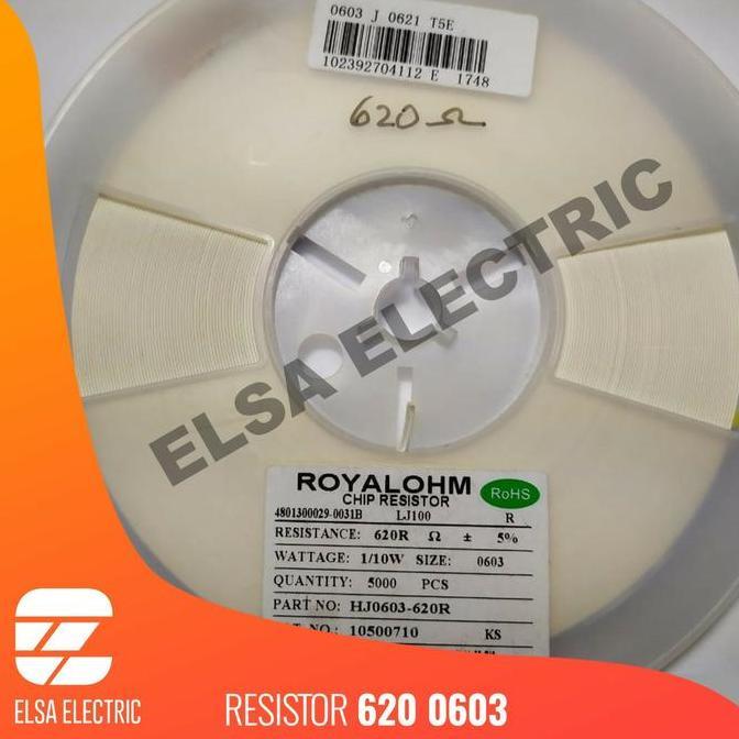 620 OHM RESISTOR SMD 0603 620 OHM 620R 620OHM 5% 1/10W