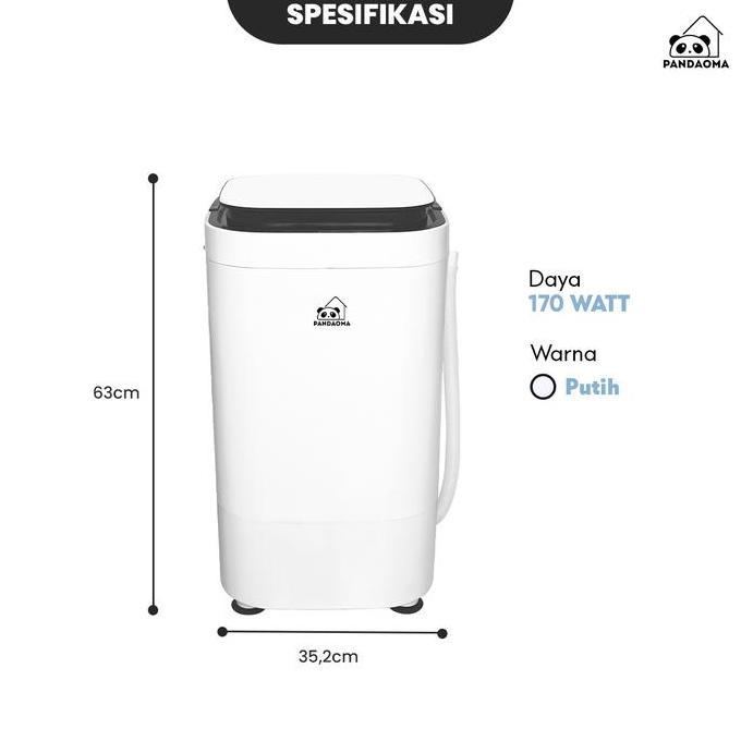 REBAPIN - PANDAOMA MESIN CUCI MINI ATRO MESIN CUCI SEPATU MESIN CUCI PORTABLE KAPASITAS 4,5KG