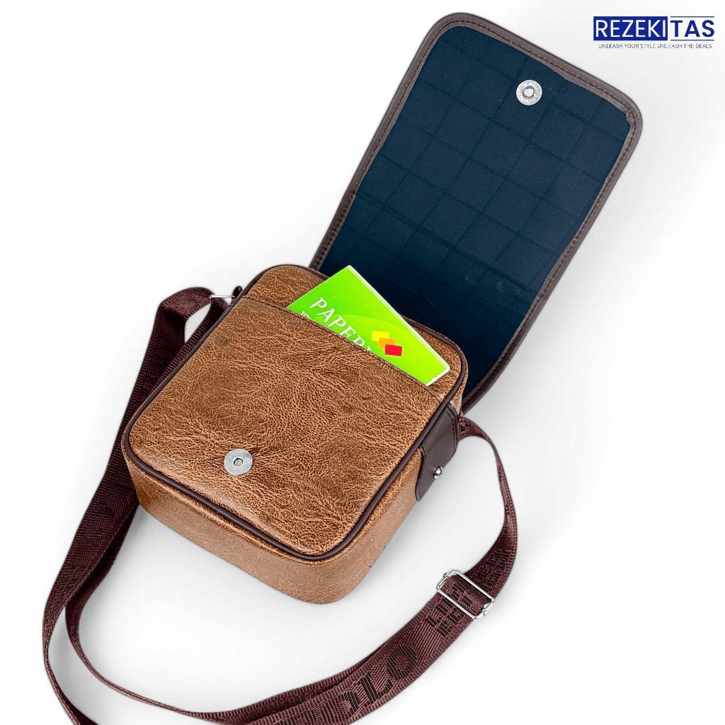 Tas Selempang Kulit Pu Leather Original Polo Amstar Tas Pria Tas Polo Tas Kulit