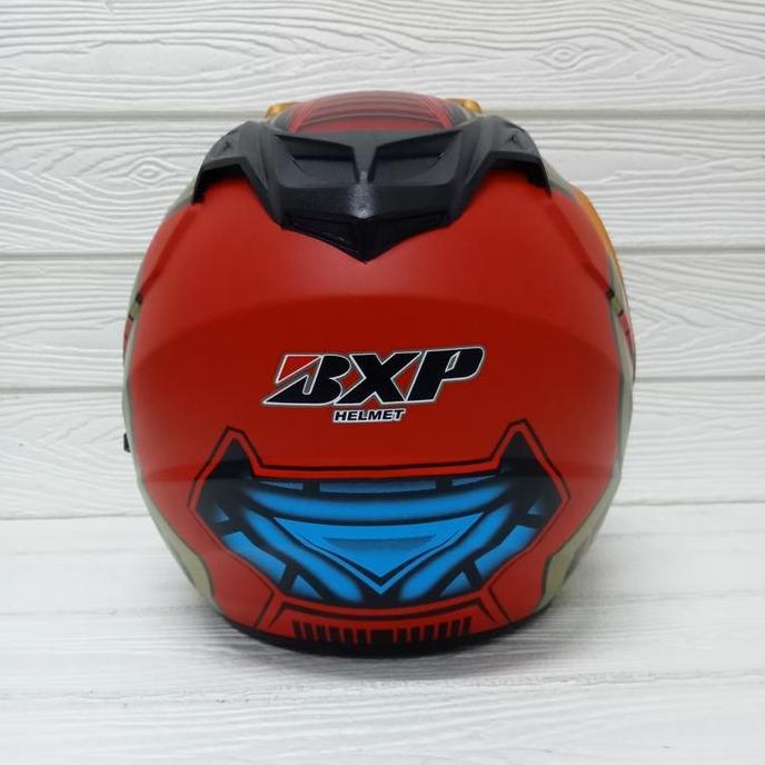 Metz- Helm Double Visor Motif Marvel Ironman Helm Desa