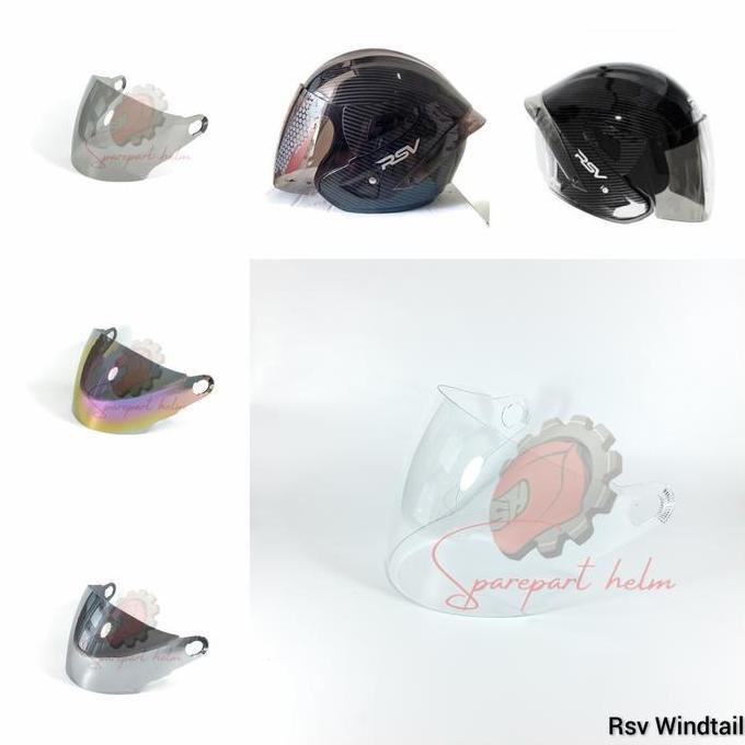 Metz- Kaca Helm Rsv Windtail Visor Helm Rsv Windtail