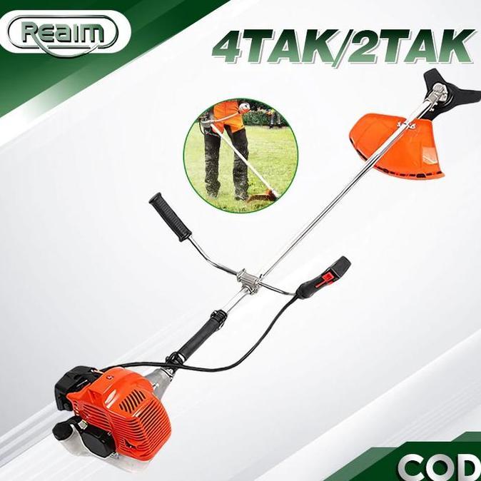 REAIM Mesin potong rumput 2tak/4tak, mesin pemotong rumput genggam, pemangkas rumput