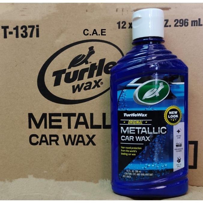 Turtle Wax Metallic Car Wax Obat Poles Pengkilap Body Tanpa Busa/ Spons Silicone Silikon Glaze Metal
