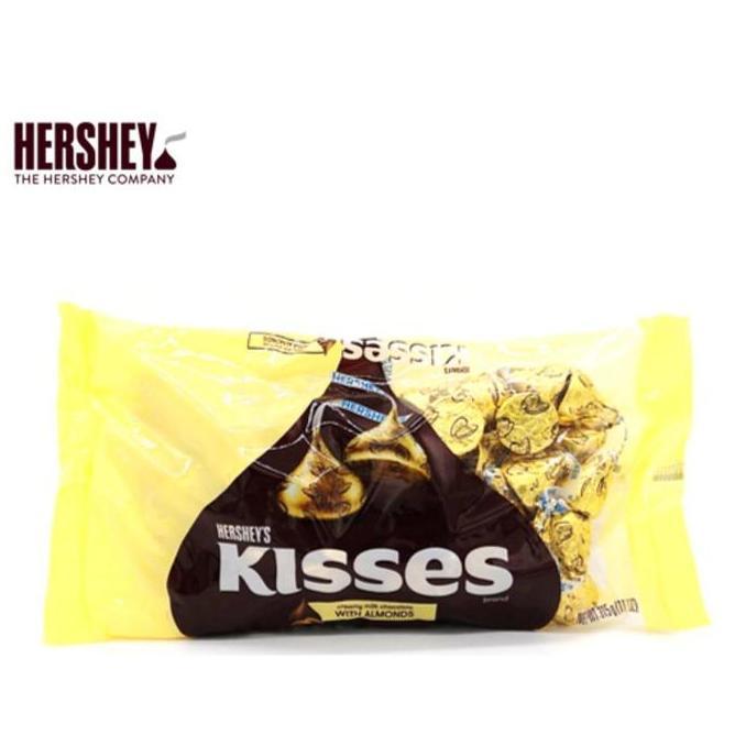 COKLAT HERSHEYS KISSES MILK CHOCOLATE WITH ALMOND