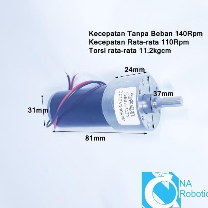 Motor DC 140RPM 37GB31ZY 140