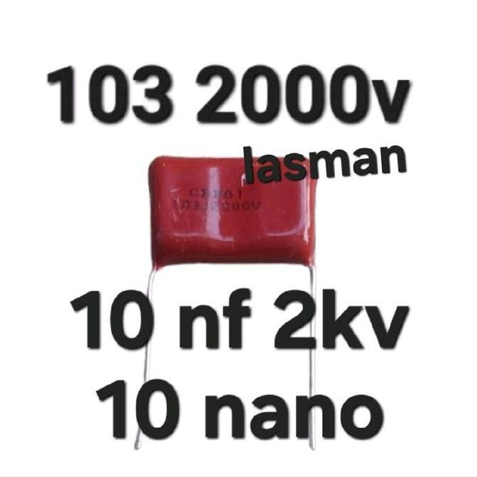 LINEAR ( 103 2000V ) MILAR WARNA COKLAT 10 NANO NF CBB81 103J2000V 103J2KV 103K 2000V 2.000V 2KV 200