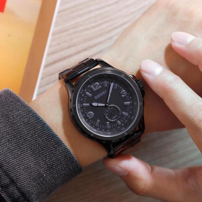 Bw- Jam Tangan Pria Analog Tali Stainless Skmei 1513