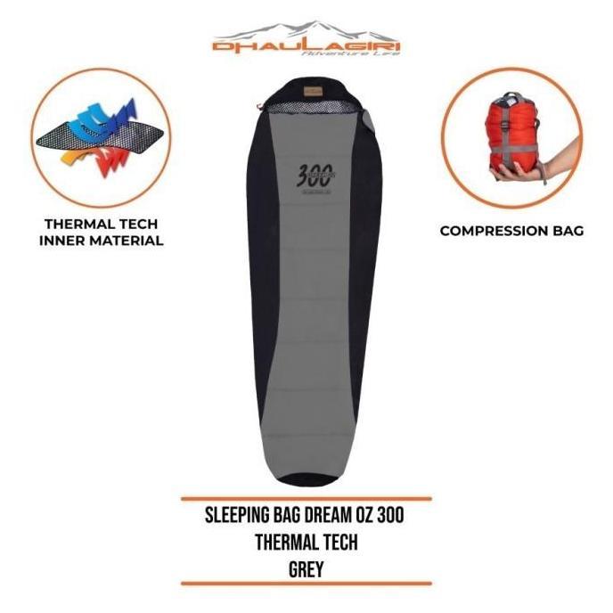 Sleeping Bag Dreamoz 300 Dhaulagiri SB Gunung With Themal Tech Hangat Tidur Tas Camping