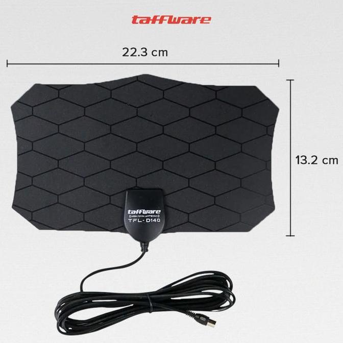 Moc- Antena Tv Indoor Dital Analog Dvb-T2 Tv Hd 4K Hh Gain 25Db Kabel 3 Meter Full Hd Berkualitas Ad