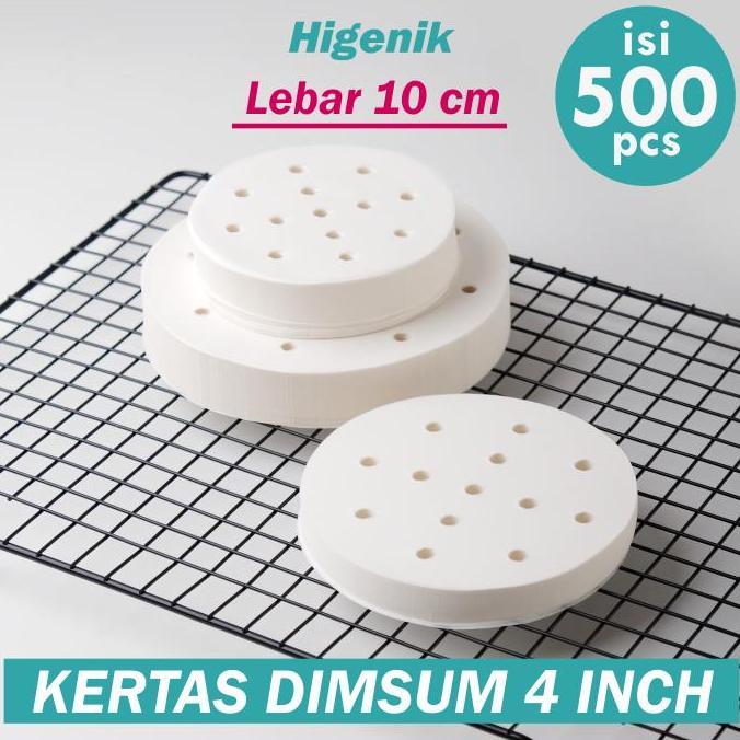 Box- Kertas Alas Dimsum 4 Inch / Dimsum Paper Dumpling 4" Isi 500 Pcs