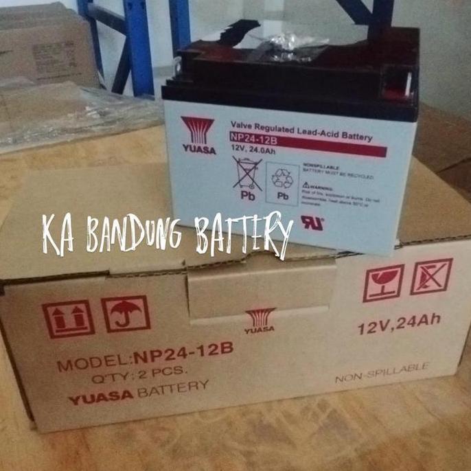 TERMURAH - Aki Kering Yuasa NP24-12 Baterai Yuasa 12v 24ah Yuasa vrla 12 v 24 ah
