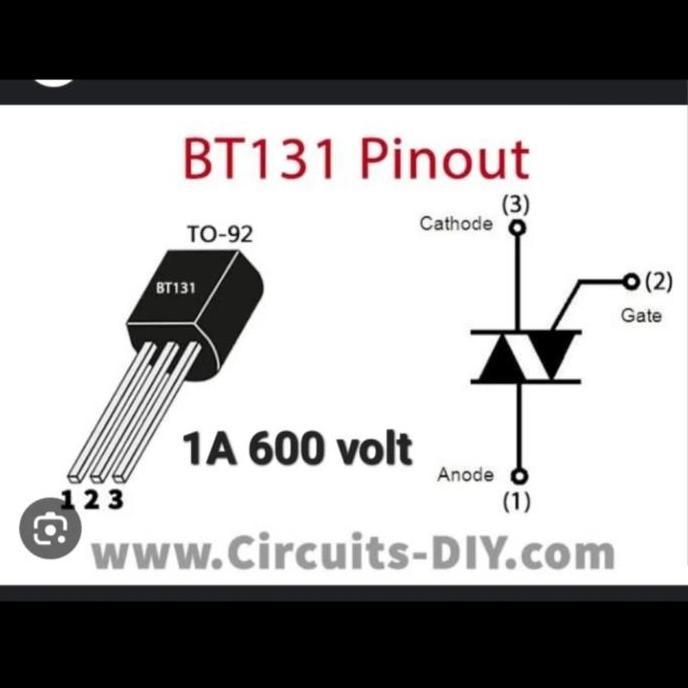 LINEAR BT131 BT 131 PENGANTI BCR 1 A BCR1A TRIAC 1A BCR1