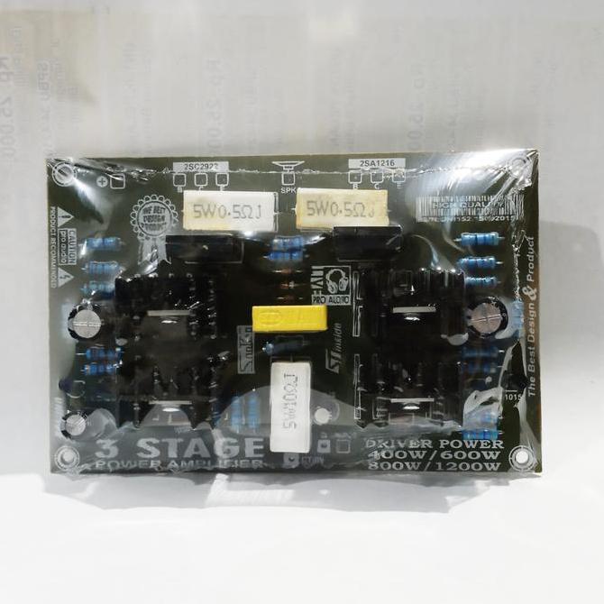 SC KIT DRIVER POWER AMPLI MONO 3 STAGE 3 TINGKAT FOR SYSTEM 400-1200WATT AMPLIFIER SUBWOOFER