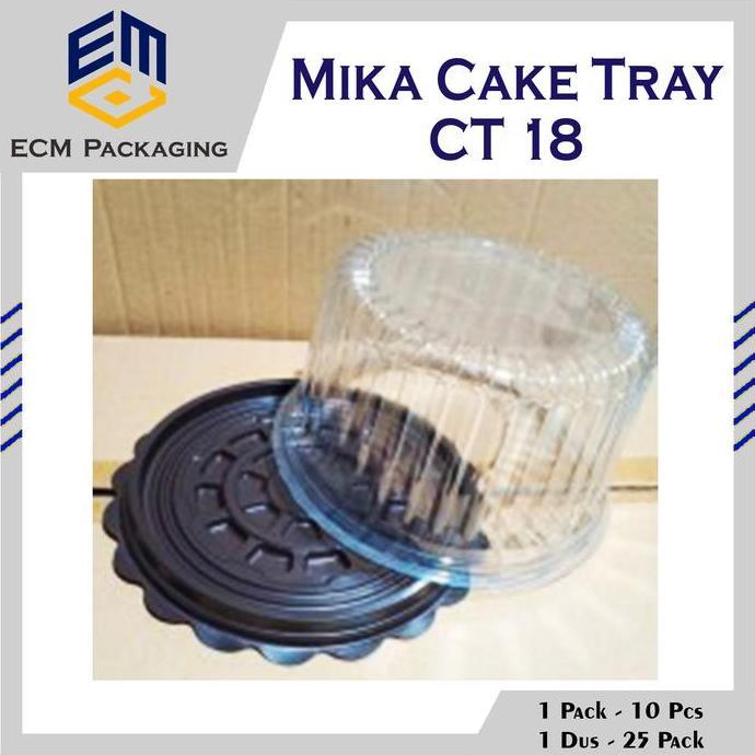 Mika Cake Tray CT18  / Mika Tumpeng Mini CT 18 tanpa Skat/ Mika Bulat 10pcs