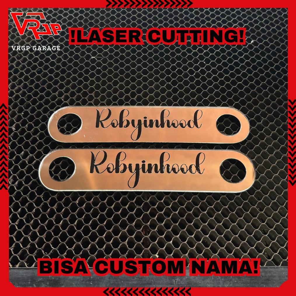 Limited (Tidak Bisa Bayar Cod) Custom Nama 2 Pcs Garnis Panel Samping Fazzio/ Garnis Body Fazzio/Aks