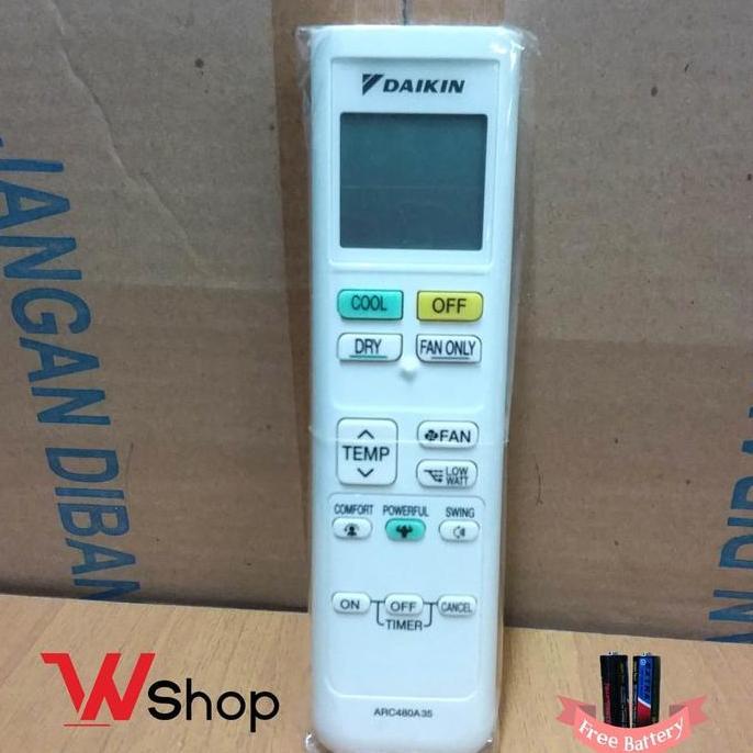 Remot Ac Daikin Low Watt Pawer Full Original